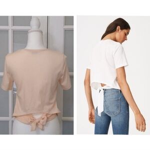 Club Monaco Desta Tie-Back High Back Crop Top